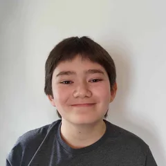 Elliot, smiling